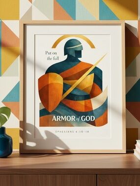 DDS Art Print, 8x10, Bible Verse, Paper Print, Unframed, Brave Series